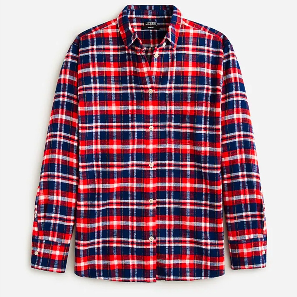 J Crew Garçon shirt in plaid flannel